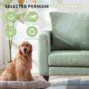 Barrel Accent Chair Set of 2 with Back Pillow, Large Teddy Upholstered Armchair with Solid Wood Legs Modern Reading Chairs for Living Room Bedroom by CozyNest Decor