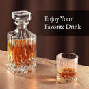 Luxury Gift For Men – Whiskey Decanter Set For Beloved Husband Or Dad Birthday Gift – 4 Whiskey Glasses And Decanter Set Is a Great Gift Idea for Whisky, Bourbon, or Scotch lovers by CozyNest Decor