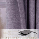 Room Divider Curtains Screen Partitions, Linen Look 100% Blackout Drapery 108 Inches Long, 100" Wide Pinch Pleated Window Drapes, Privacy Protecting, Light Blocking, (1 PC, Violet) by CozyNest Decor