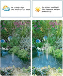 Biling Solar Water Pump for Bird Bath, 6.5W Solar Panel Kit Outdoor Solar Fountain with DIY 5ft Tubing for Small Ponds Garden and Pool by GreenHaven Gardens