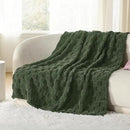 Bedsure GentleSoft Dark Green Throw Blanket for Couch - Super Soft Cozy Blankets Gifts for Women Men Girls, Cute Small Fleece Throws for Bedroom Home Decor, 50x70 Inches by CozyNest Decor