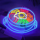 LISIGNVE Bibimbap Neon Sign USB Korean Food Led Light Up Sign Korean Bibimbap Neon Light for Restaurant Kitchen Diner Room Business Wall Decor(16.5”*12.6”) by CozyNest Decor