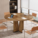 39" Round Conference Table for 4, Multi-Purpose Office Table for Meetings