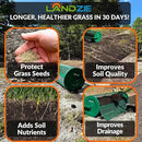 LANDZIE Lawn and Garden Spreaders - 60 x 20 Inch Tow-Behind Compost and Peat Moss Spreader for Large Lawns Commercial Landscaping - Effortlessly Spread Perfect Layer of Topdressing - Large Lawn Care by GreenHaven Gardens