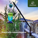Kingsyard 2 Pack Heavy Duty Deck Hook, 27"-39" Adjustable Metal Deck Railing Hooks for Hanging Bird Feeders, Planters, Suet Baskets, Lanterns, Wind Chimes, Clamp Mounted by GreenHaven Gardens