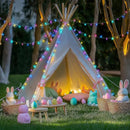 JMEXSUSS 200 LED Easter Lights Outdoor Indoor for Decorations, 66 Ft Connectable Pastel Easter Lights String Clear Wire Plug in for Bedroom Tree Room Party Spring Decor by GreenHaven Gardens