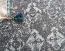 Unique Loom Rosso Collection Vintage, Traditional, Bohemian, Geometric, Distressed, Southwestern Area Rug, 2' 0" x 6' 0", Gray/Ivory