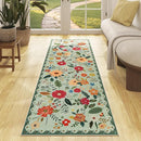 Rug Runners 2x6, Floral Green Washable Kitchen Rugs for Hallways Area Rugs, Non Slip Long Rug Low Pile Doormat Flower Carpet for Kitchen, Entryway Indoor, Bedroom, Bathroom, Laundry, Sage Green by TinyTreasures Baby Boutique