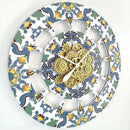 The Gears Clock Wall Clock Italy Collection with Moving Gears (Meta, 36 inch Round) by CozyNest Decor