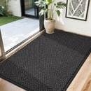 COSY HOMEER-Door-Mat 32"x48" Non Slip Absorbent Entryway Rugs Dirt Trapper Doormats Washable Entrance Mats Low Pile Welcome Floor Mat for Front Back Door and Entry Mats,Black by CozyNest Decor