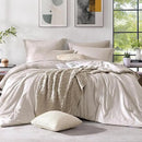 Monbix Full Size Comforter Set, Oatmeal Bedding Comforter for Full Size Bed Set Reversible, Bedding Sets Full 7 Pieces, Cationic Dyeing Bed in a Bag with Comforter, Sheets, Pillowcases & Shams by CozyNest Decor