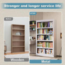 Bookshelf, 5-Tier Sturdy Bookcase, Adjustable Book Shelf, Large Capacity per Shelf, Modern Book Shelf for Living Room, Home Office, Garage, Ideal for Home Organization & Stylish Upgrades by CozyNest Decor