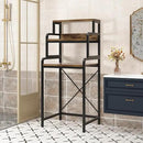 3-Tier Bathroom Room Shelf Washing Machine Storage Utility Rack Over The Toilet Washer Dryer Storage Bathroom Organizer Rack Space Saving Shelving Units Clothes Dryers Shelf by CozyNest Decor