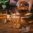 Stag Antler Whiskey Decanter Premium Barware Gift Elegant Drinkware Collection by The Wine Savant