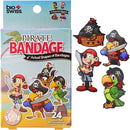 BioSwiss Bandages, Pirate Shaped Self Adhesive Bandage, Latex Free Sterile Wound Care, Fun First Aid Kit Supplies for Kids and Adults, 24 Count by TinyTreasures Baby Boutique