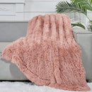 GONAAP Fuzzy Faux Fur Throw Blanket Twin Size Pink Super Soft Cozy Plush Fuzzy Shaggy Blanket for Couch Sofa Bed (Pink, Twin(60"x80")) by CozyNest Decor
