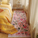 Runner Rug for Hallways Kitchen Rug Non Slip 2'x 6' Washable Rugs with Rubber Backing Soft Floral Carpet Runner for Hallways, Kitchen, Laundry, Bedroom, Bathroom(Pink) by CozyNest Decor