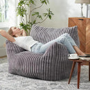 Giant Bean Bag Chairs for Adults with Filling Plush Fluffy Bean Bag Chairs for Teens with Armrests Comfy BeanBag Lazy Couch Sofa Chair for Bedroom Living Room Reading by CozyNest Decor