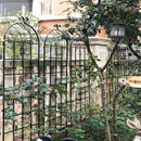 8 Pack Metal Garden Trellis 71" H Garden Fence Rustproof Trellis for Climbing Plants Support Roses Flower Outdoor Lawn Black by GreenHaven Gardens