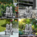 Lily's Home First Kiss Resin Garden Statue, Little Girl and Boy Kissing Yard Miniature Figurine,Small and Exquisite, 9 Inch by GreenHaven Gardens