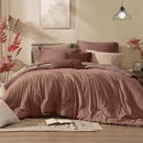 Monbix Full Size Comforter Set, Terracotta Bedding Comforter for Full Size Bed Set Reversible, Bedding Sets Full 7 Pieces, Cationic Dyeing Bed in a Bag with Comforter, Sheets, Pillowcases & Shams by CozyNest Decor