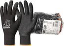 toolant Crinkle Latex Work Gloves Bulk, Rubber Coated Safety Work Gloves for Men and Women, 120 Pairs for Construction, Gardening, Warehouse (Black, Medium) by GreenHaven Gardens