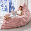 Hobestluk 3 in 1 Bean Bag Chair Giant Bean Bag Chairs Convertible Bean Bag Floor Cushion with Machine Washable Cover, Beanbag Chairs for Adult (Pink) by CozyNest Decor