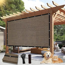 Outdoor 90% Sun Shade Cloth with Grommets, 7 X 22 FT Pergola Shade Cover for Garden Patio Carport Kennel Swimming Pool, Mocha (We Make Custom Size) by GreenHaven Gardens