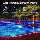 Red Rope Lights Outdoor, 50Ft 600 LED Valentine's Day String Light, Waterproof Tube Light Plug in 8 Modes Timer Memory, Halloween, Christmas Lights Outdoor Decorations for Tree Garden Party by GreenHaven Gardens