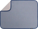 S&T INC. Dish Drying Mat XL, 18” x 24”, Absorbent Microfiber Kitchen Counter Mat, Dish Drying Pad for Dishes, Utensils, Pots and Pans, Extra Large, Blue Stockinette by CozyNest Decor