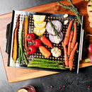 Stainless Steel BBQ Grill Topper Pan Tray for Vegetables, Meats, Skewers & Seafoods for Outdoor Cooking, Grilling, Camping & Tailgating for Gas Grills, Charcoal Grills & Barbecue by Mr. Bar-B-Q 06032Y by GreenHaven Gardens