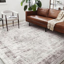 Washable Area Rug 10'x14' Floral red Boho Design Non-Shedding Easy Care Ideal for High Traffic Areas in Living Room Bedroom Office Coffee Table Kitchen Large Carpet by TinyTreasures Baby Boutique