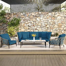 hyha Waterproof Couch Cushion Covers, Stretch Sofa Couch Seat Slipcover for Dog Washable, Non-Slip Waterproof Outdoor Cushion Covers for Patio Furniture Replacement (1 Piece for Large, Deep Teal) by CozyNest Decor