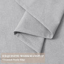 Full Blackout Privacy Curtains, 240 Inch Extra Wide Linen Blend Drapes, Pinch Pleat Window Drapery for Room Divider Storage/Space Room Separation, 1 Panel, W 240" x L 108", Silver Grey by CozyNest Decor