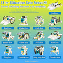 STEM 13-in-1 Solar Power Robots Creation Toy, Educational Experiment DIY Robotics Kit, Science Toy Solar Powered Building Robotics Set Age 8-12 for Boys Girls Kids Teens to Build by TinyTreasures Baby Boutique