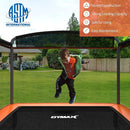 GYMAX Trampoline for Kids, 6FT Toddler Trampoline with Swing & Enclosure Safety Net, ASTM Approved Rectangle Recreational Trampoline for Indoor/Outdoor, Birthday for Baby Boys & Girls by TinyTreasures Baby Boutique