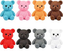 8Pcs Mini Resin Teddy Bear Figurines Cute Sweater Bears Desktop Ornaments Car Interior Decoration Garden FigurinesTiny Bear Statues Animals Sculpture Micro Landscape by GreenHaven Gardens