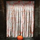 RunNico 85" x 60" 2pcs Halloween Door Curtain Decoration with Bloody Hand Prints - Bloody Doorway Curtain Halloween Creepy Cloth for Haunted House, Horror Theme Party by CozyNest Decor