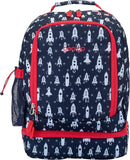 Bentgo Kids 2-in-1 Backpack & Insulated Lunch Bag - Durable 16” Backpack & Lunch Container in Unique Prints for School & Travel - Water Resistant, Padded & Large Compartments (Rocket) by TinyTreasures Baby Boutique