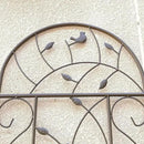 Metal Garden Trellis Rustproof Trellis for Climbing Plants Outdoor Flower Support Bird Deco (Brown-4 Pack, 86.7"x19.7") by GreenHaven Gardens