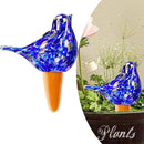 Glass Bird Shaped Plant Watering Ball Glass Automatic Watering Ball Flower Pot Insertion Spike Drip Irrigation Device Watering Ball Irrigation System Plant Enthusiast Gift (Dark Blue) by GreenHaven Gardens