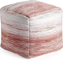 Anji Mountain 20"x20"x20" Handmade & Handcrafted Ottoman Pouf Comfortable Pouf Ottoman Foot Rest & Home Décor Accent for Living Room, Bedroom, Nursery, Kids Room, Patio by CozyNest Decor
