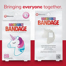 BioSwiss Bandages, Unicorn Shaped Self Adhesive Bandage, Latex Free Sterile Wound Care, Fun First Aid Kit Supplies for Kids, 24 Count by TinyTreasures Baby Boutique