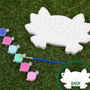 Creative Roots Axolotl Stepping Stone Kit, 7-Inch Paintable Ceramic Stepping Stone, Includes 6 Acrylic Paints, Kids Crafts, Ages 8+ by TinyTreasures Baby Boutique