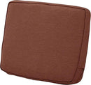 Classic Accessories Montlake Water-Resistant 21 x 20 x 4 Inch Patio Lounge Back Cushion, Heather Henna Red, Outdoor Loveseat Cushions by GreenHaven Gardens