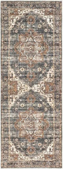 Keen Home Design 2x7 Rug - Machine Washable Runner Rug with Non-Slip Backing, Ideal for Hallway, Entryway, Kitchen, Laundry Room - Vintage, Easy Clean, Durable, Low Pile Rug - (2'6" x 7') by CozyNest Decor