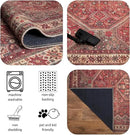 Keen Home Design 3x5 Rug - Machine Washable Entry Rug with Non-Slip Backing, Ideal for Enteryway, Kitchen, Bathroom, Laundry Room - Vintage, Easy Clean, Durable, Low Pile Rug - (3' x 5') by CozyNest Decor