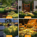 Solar Garden Light 4 Pack Twinkling Solar Firework Lights with 2 Modes 240LED, Solar-Powered Outdoor Waterproof for Outside Yard Pathway Garden Decor, Gardening Gifts for Women Mothers Day, Warm by GreenHaven Gardens