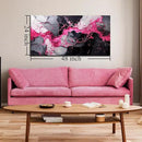 GUGIKA Pink Wall Art for Living Room, Abstract Canvas Wall Decor for Bedroom Decor, Modern Print Paintings, Size 24x48 Inches by CozyNest Decor