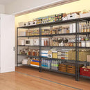 REIBII 45.5''W Storage Shelves Wire Shelving, 5 Tier Pantry Shelves for Storage Rack, Adjustable Metal Shelving for Pantry Kitchen Steel Shelving, 45.5" W x 71" H x 17.7" D by CozyNest Decor